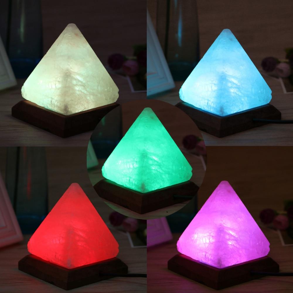 Lampe purificateur d'air en Cristal de Sel (Pyramique)